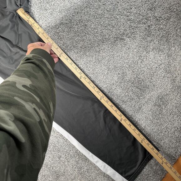 Champion Track Pants Mens Medium Gray White Green Athletic Side Stripe Logo - Picture 4 of 10